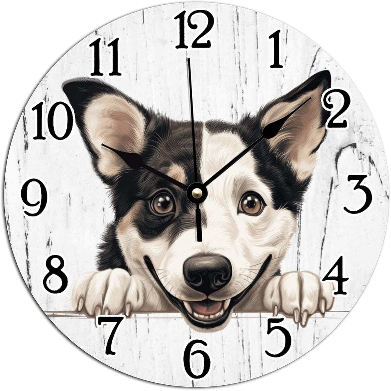 Canaan Dog Clock