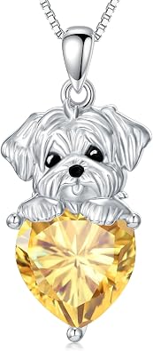 Maltese Dog Pendant Necklace