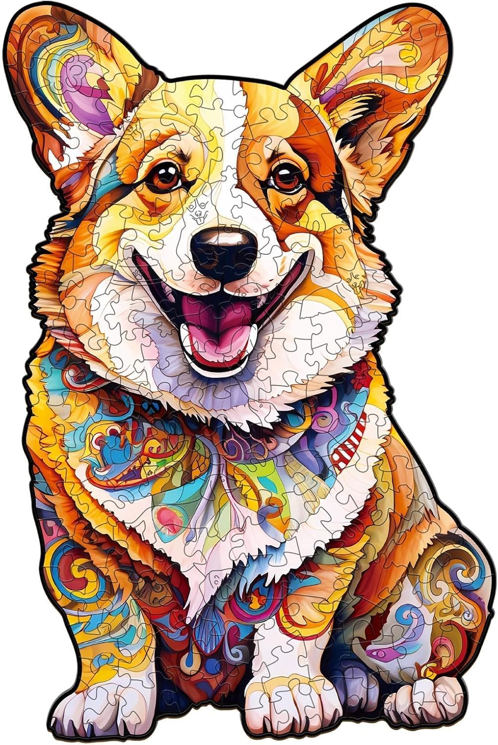 Corgi Dog Wooden Jigsaw Puzzle