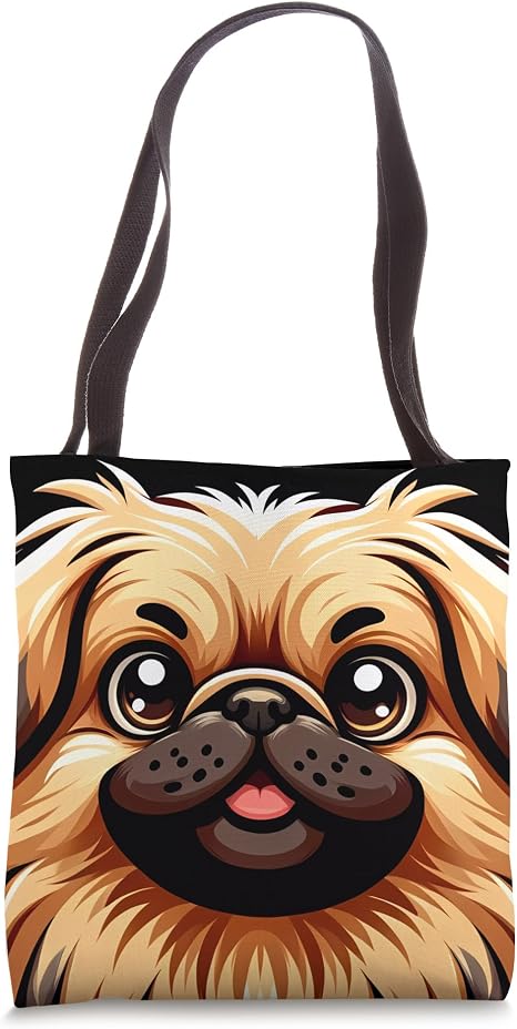 Pekingese Puppy Tote Bag