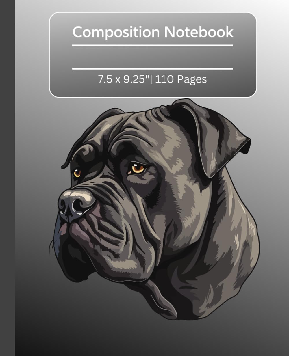 Cane Corso Dog Composition Notebook