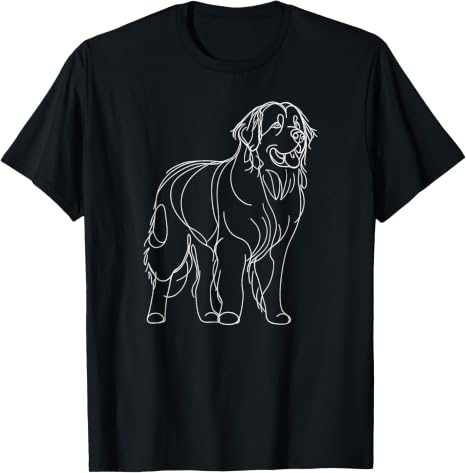 Leonberger Line Art T-Shirt