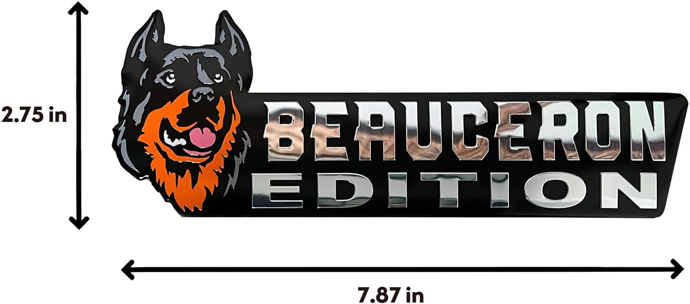 Beauceron 3D Car Badge