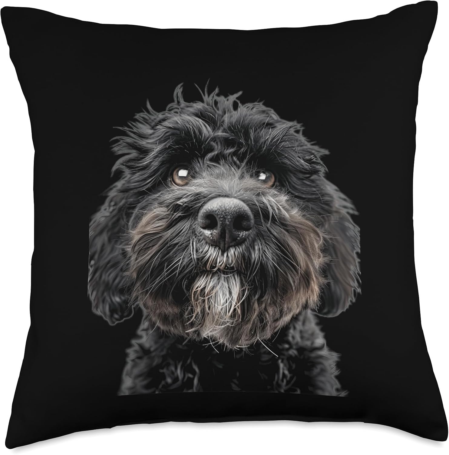 Portuguese Water Dog Throw Pillow