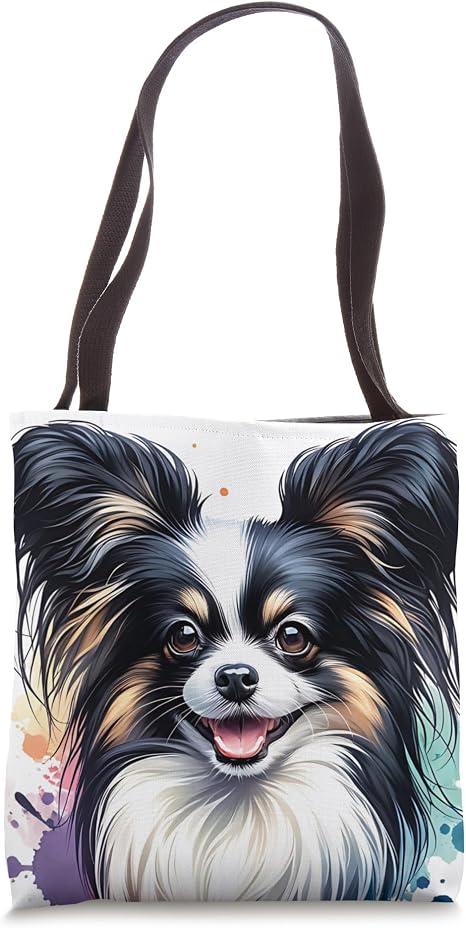 Papillon Dog Tote Bag