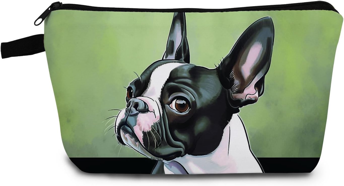 Boston Terrier Dog Cosmetic Bag