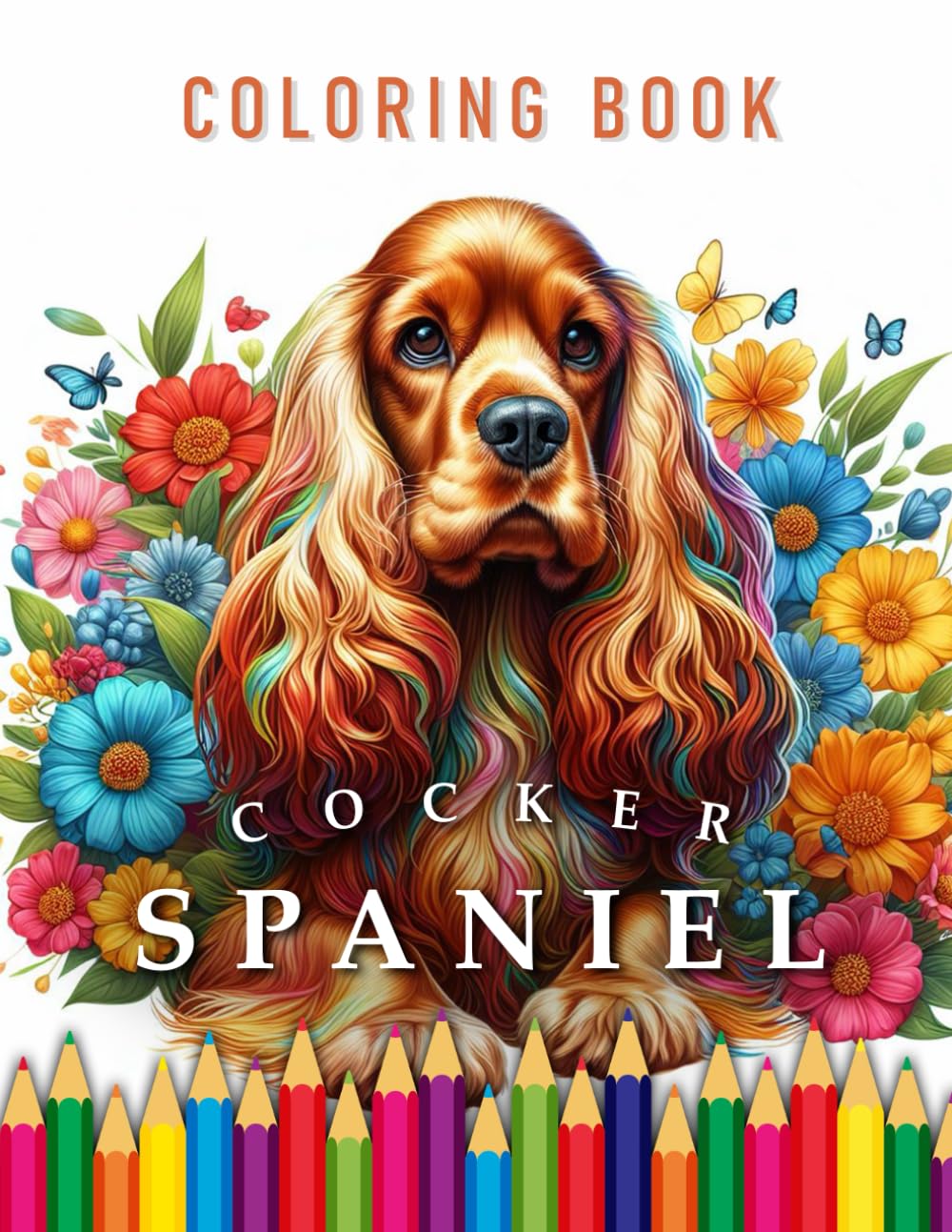 Cocker Spaniel Dog Coloring Book
