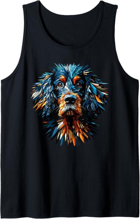 Polygon Irish  Water Spaniel Tank Top