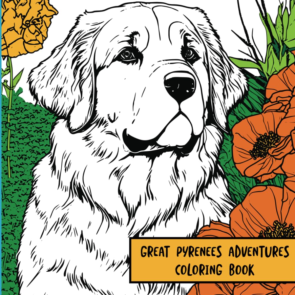 Great Pyrenees Dog Coloring Book
