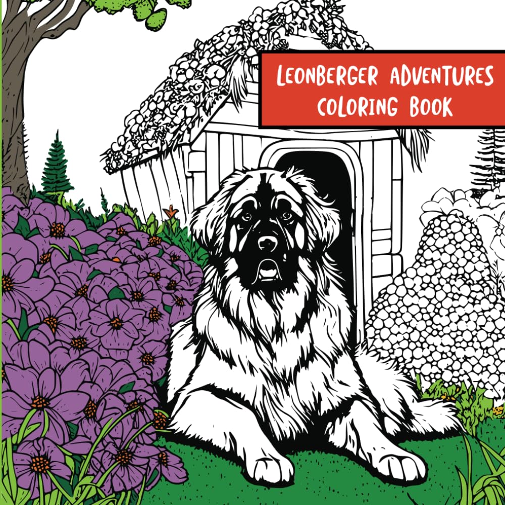 Leonberger Dog Coloring Book