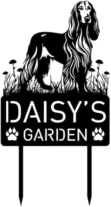 Afghan Hound Dog 12-24 inches Grave Marker