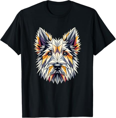 Geometric Glen of Imaal Terrier Dog T-Shirt