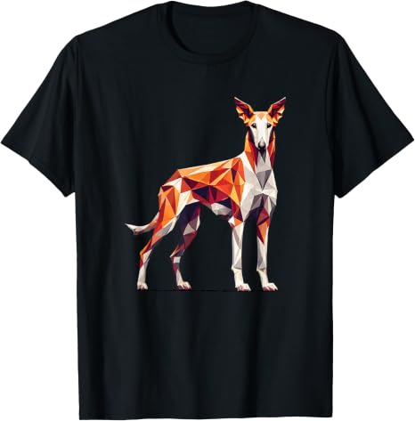 Geometric Ibizan Hound Dog T-Shirt