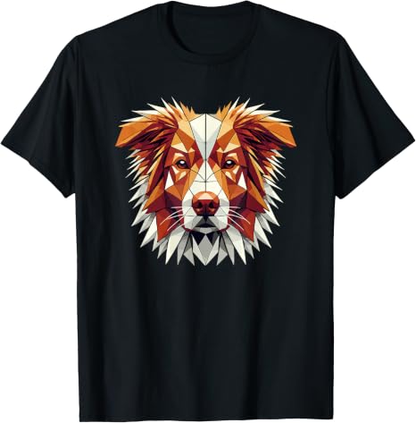 Geometric Duck Tolling Retriever Dog T-Shirt