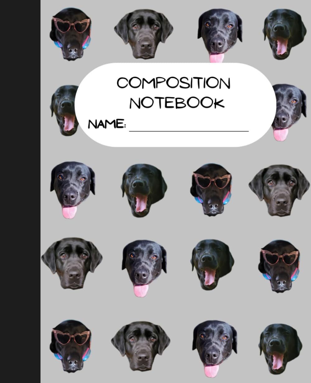 Black Lab Composition Notebook