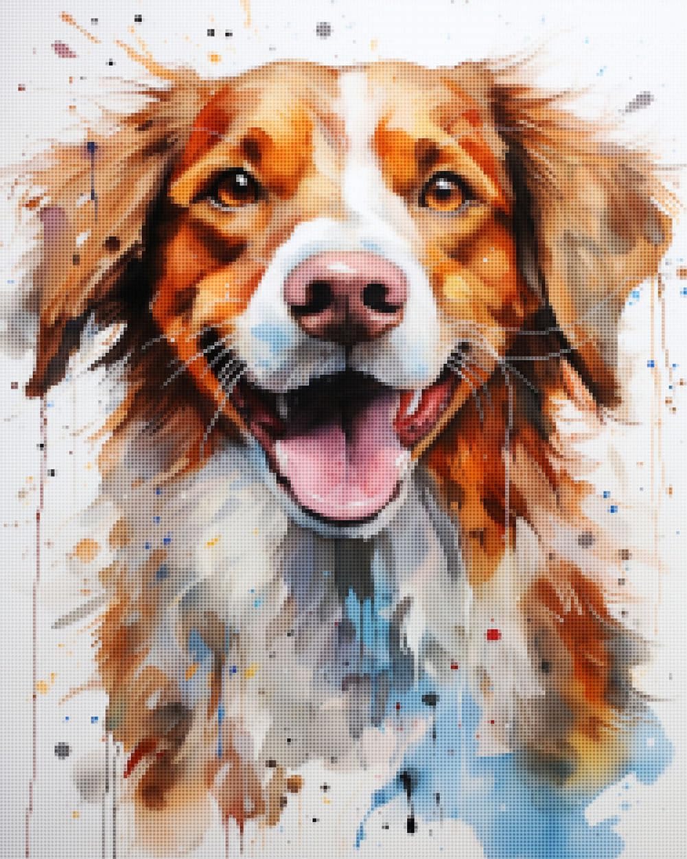 Brittany Spaniel Cross Stitch