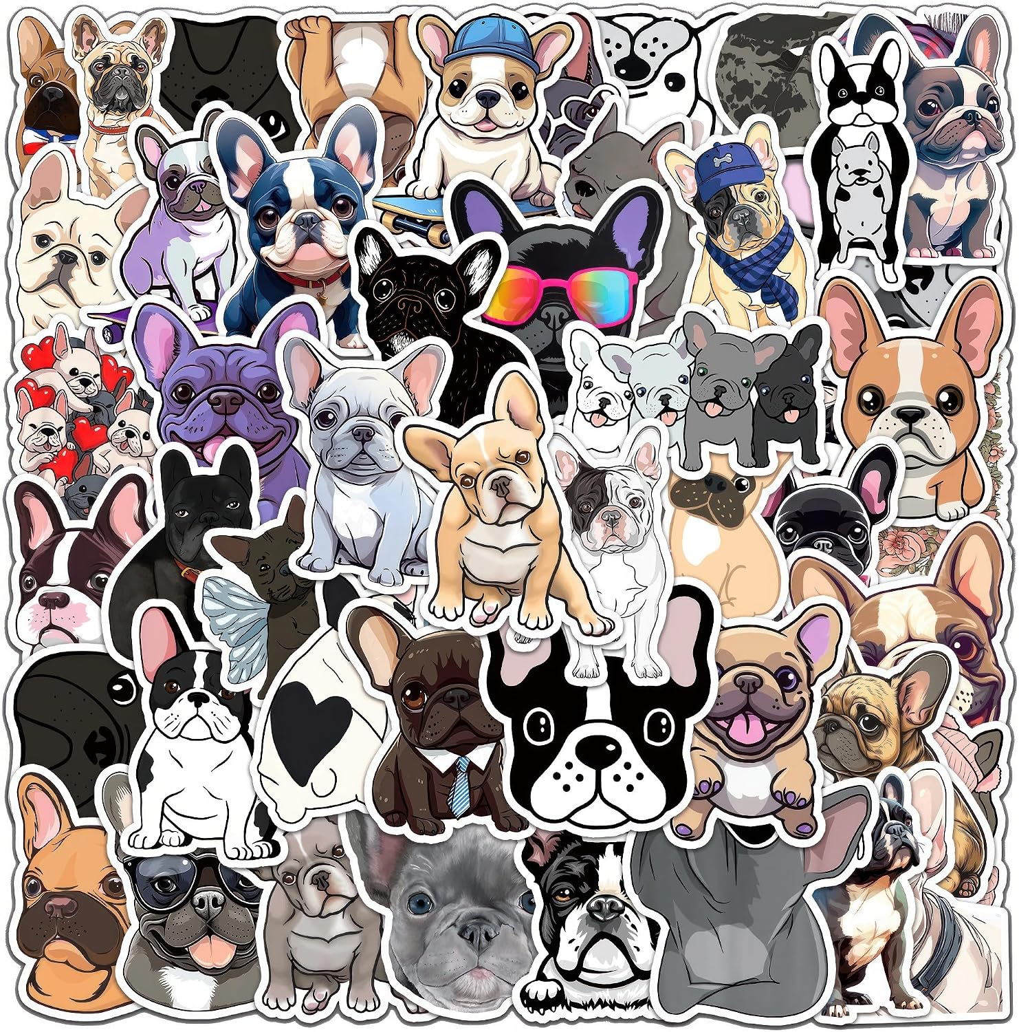 French Bulldog Waterproof Stickers