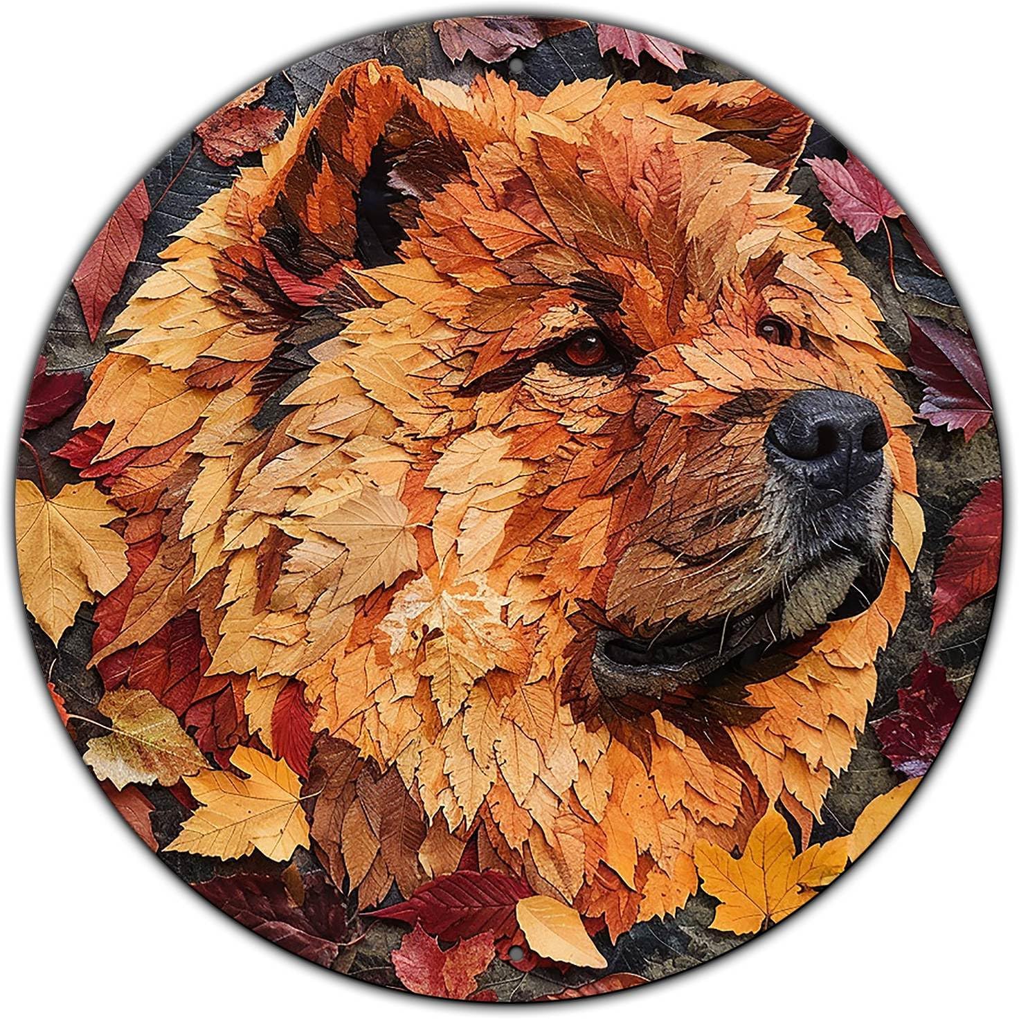 Chow Chow Dog Metal Sign