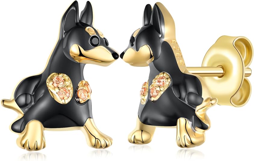 Doberman Earrings