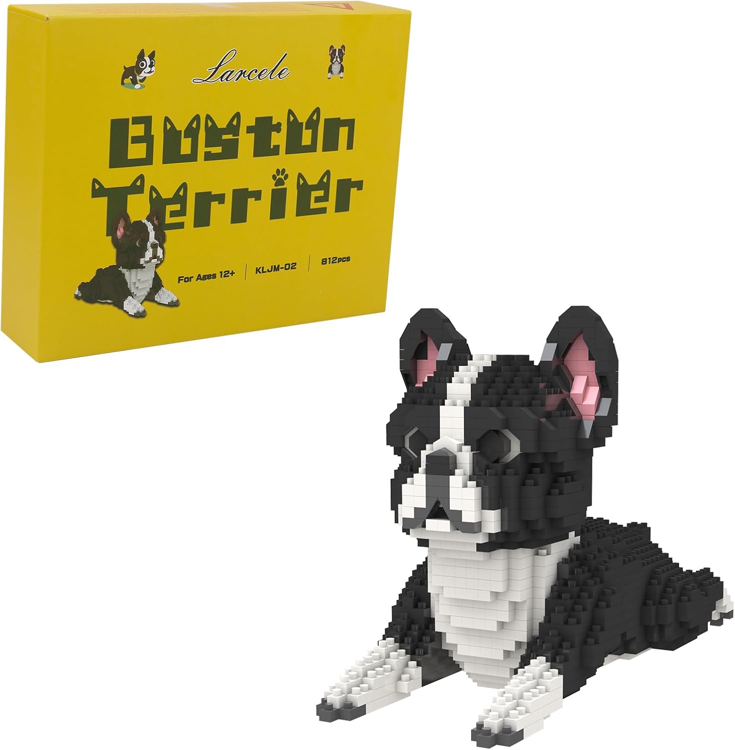 Boston Terrier Dog Building Blocks