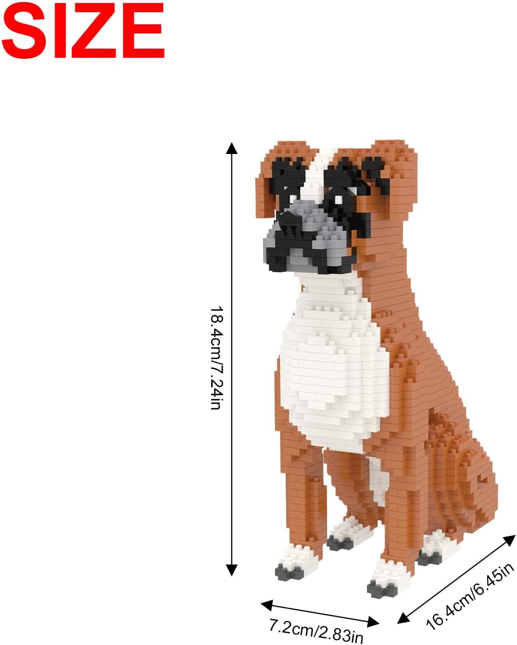 Boxer Dog Building Blocks Set