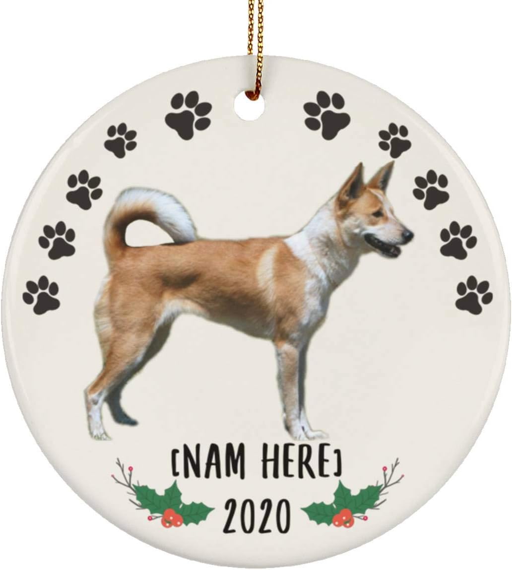 Canaan Dog Christmas Ornament