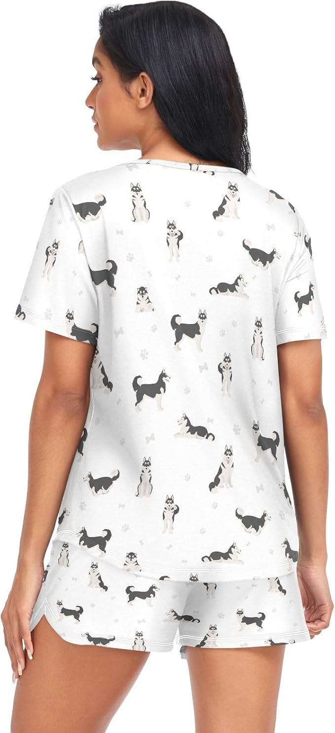 Womans Siberian Husky Pajamas