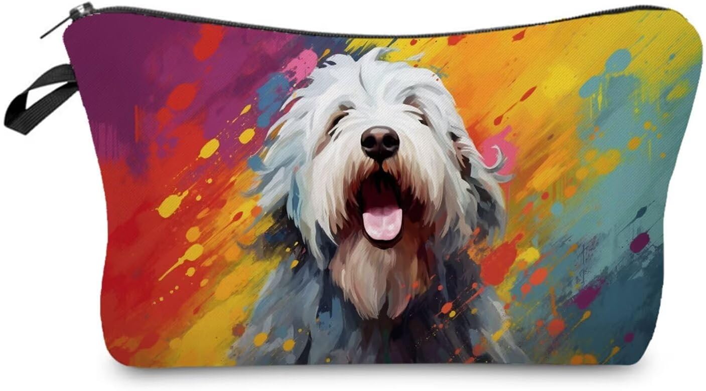 Old English Sheepdog Makeup Bag