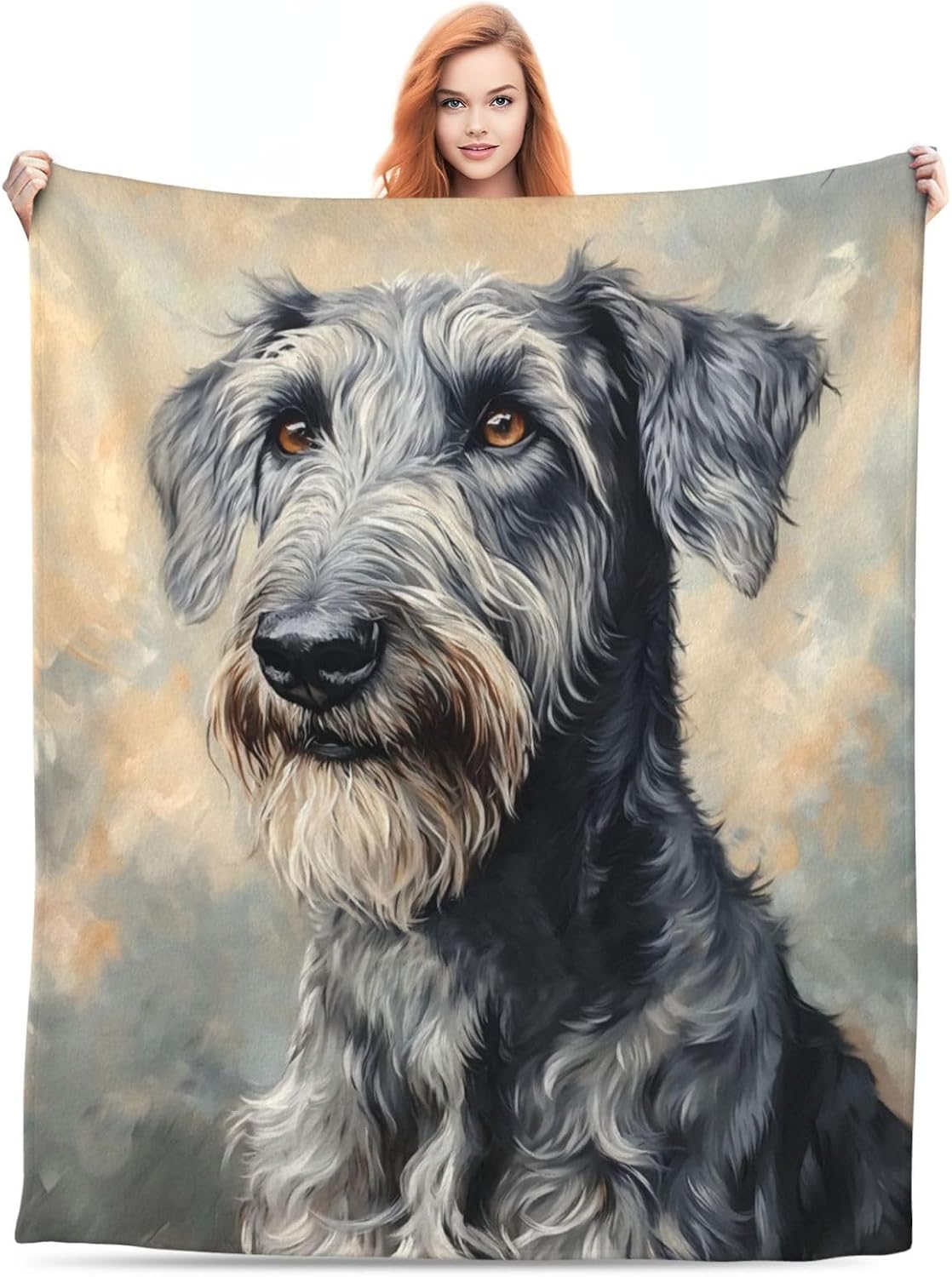 Irish Wolfhound Dog Throw Blanket
