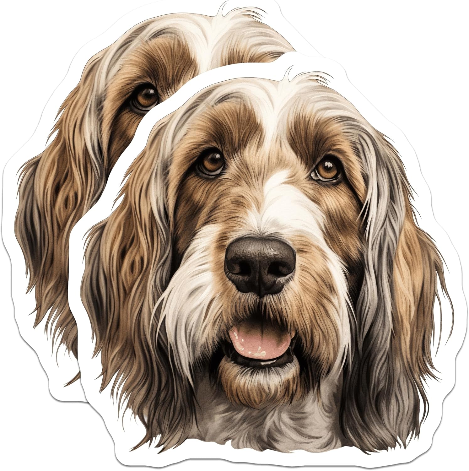 Grand Basset Griffon Vendeen Dog Vinyl Decal Stickers