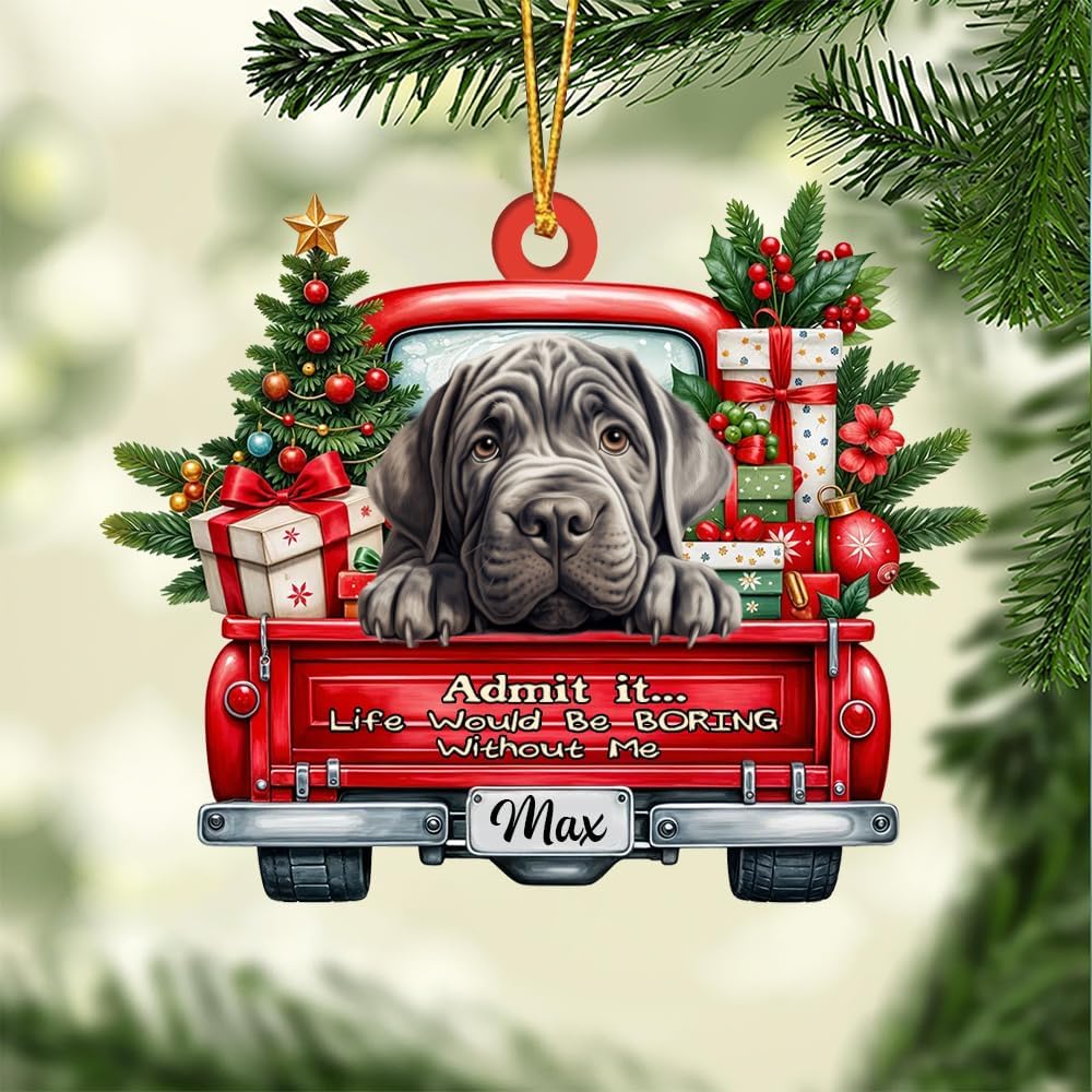 Neopolitan Mastiff Christmas  Ornament