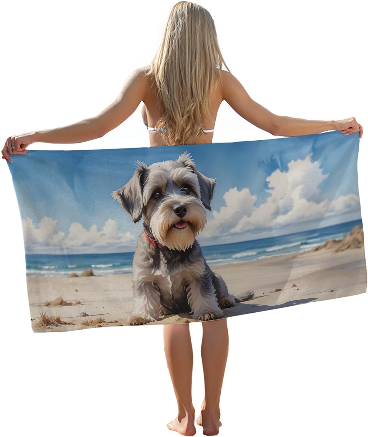 Schnauzer Dog Beach Towel