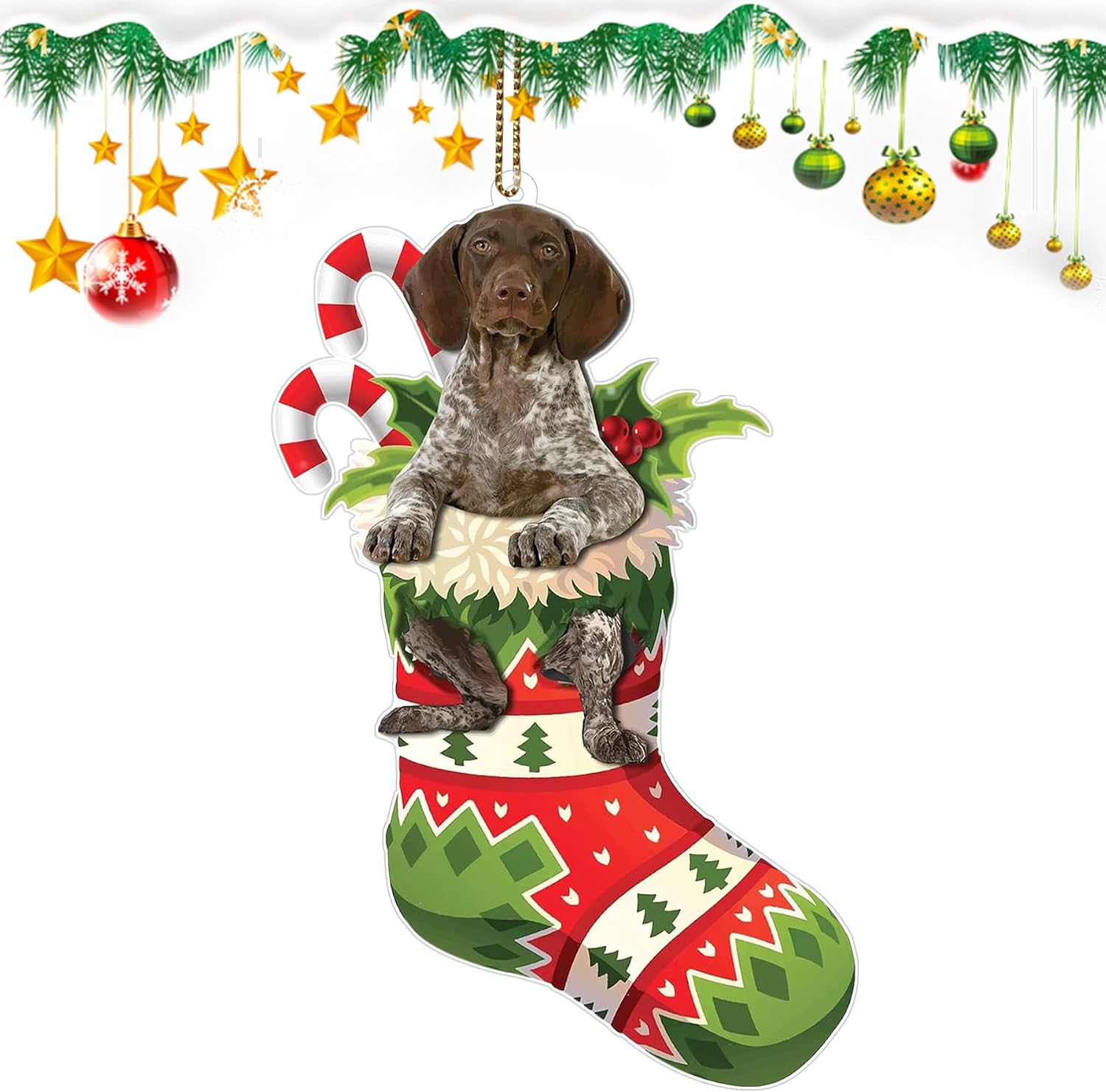 German Short Haired Pointer Dog Ornament