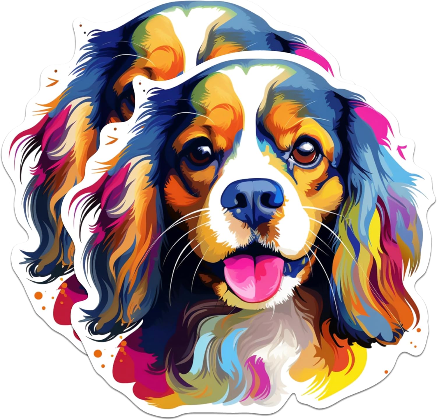 Cavalier King Charles Spaniel Dog Breed Stickers