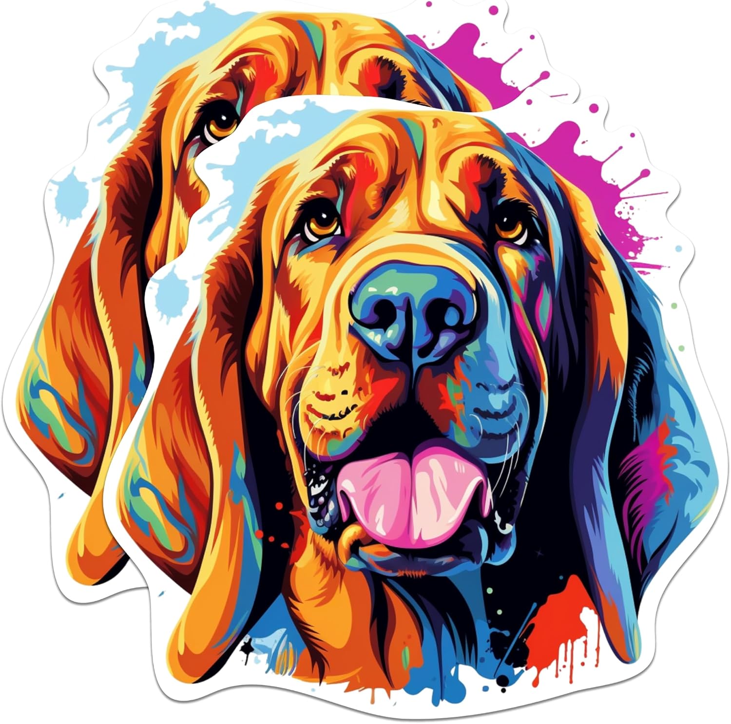 Bloodhound Dog Breed Stickers