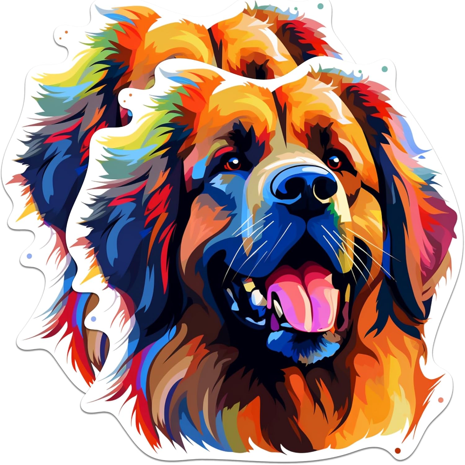 Leonbergers Dog Breed Stickers (Quantity of 2)