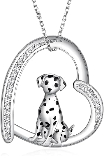 Dalmatian Dog Pendant and Necklace