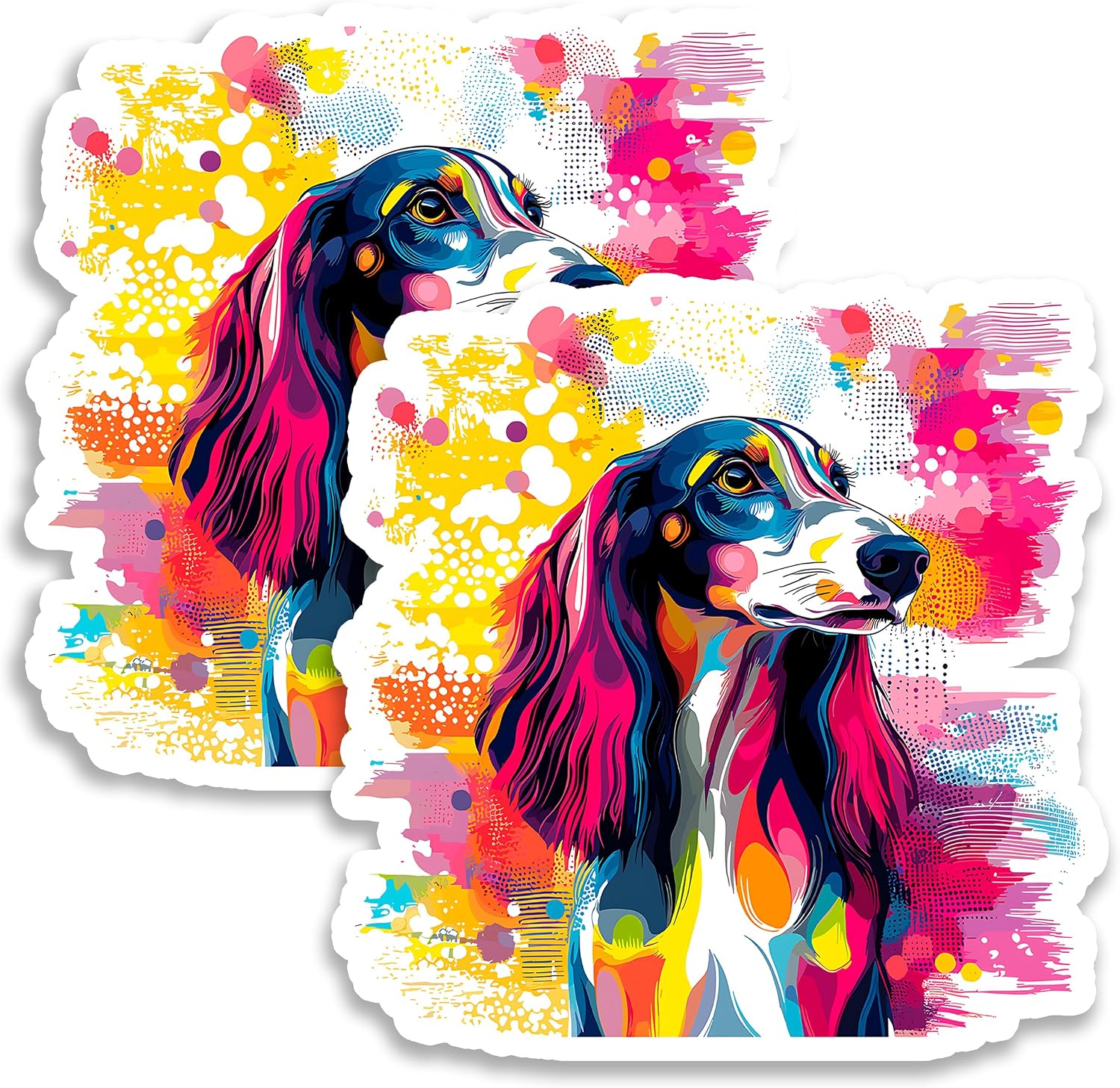 Saluki Dog Stickers