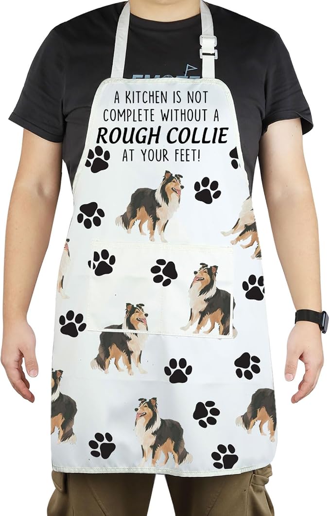 Rough Collie Dog Apron