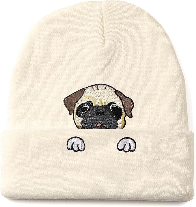 Pug Dog Beanie Hat