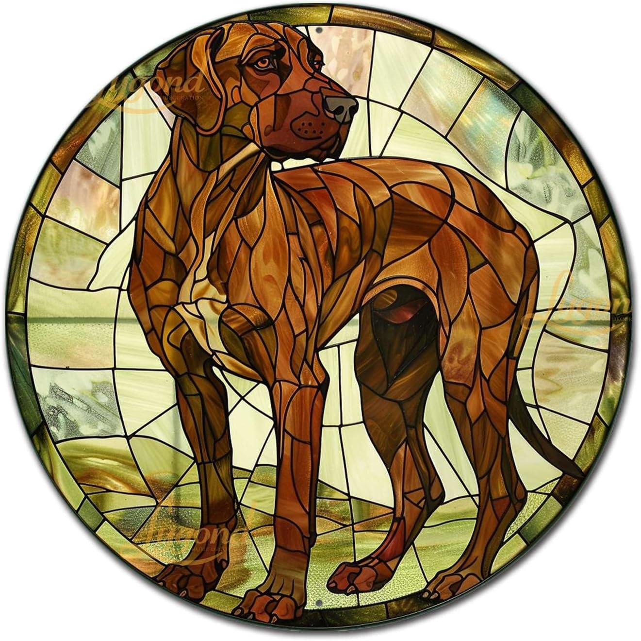 Rhodesian Ridgeback Dog Tin Sign