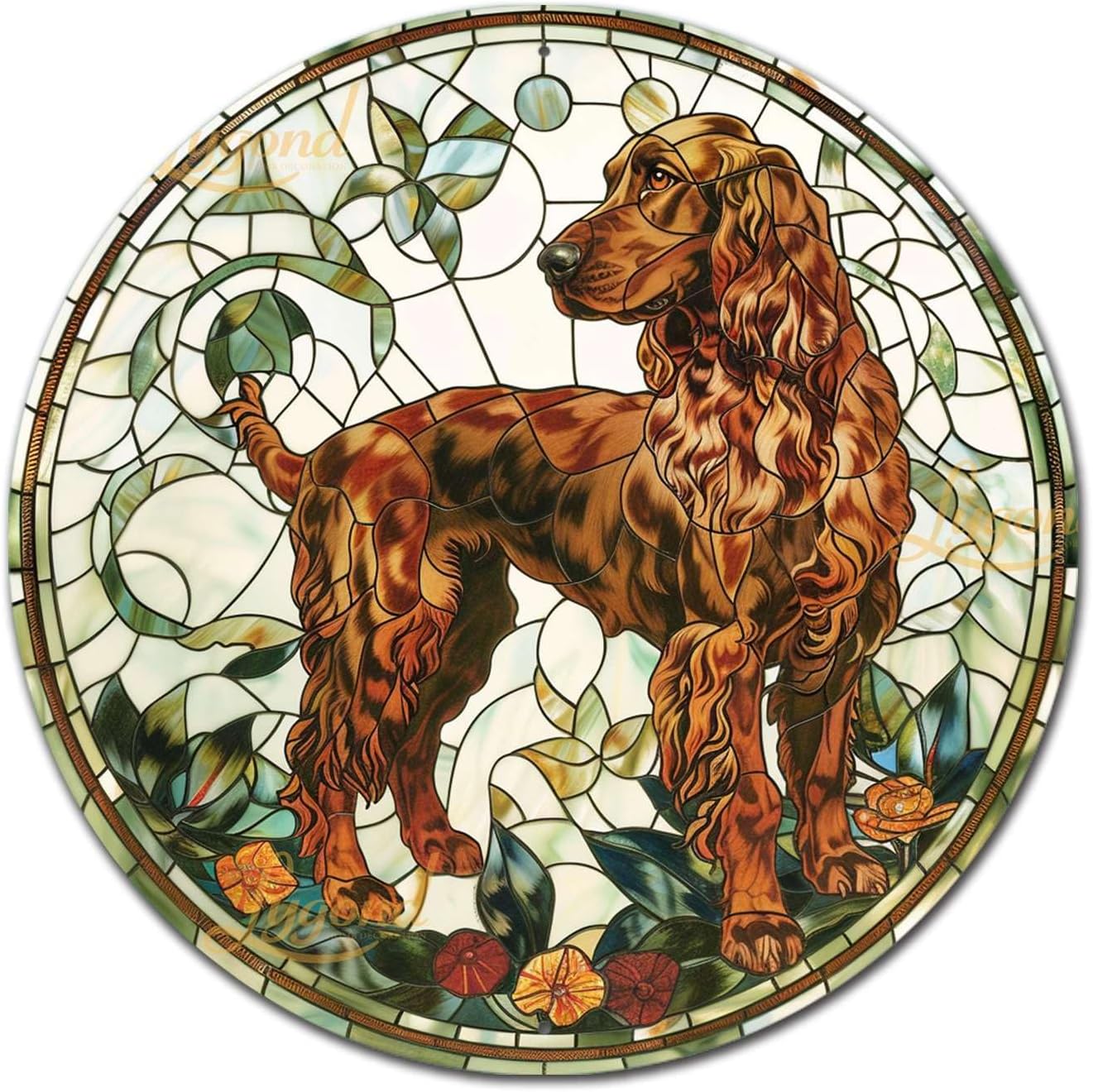 Irish Setter Dog Tin Sign