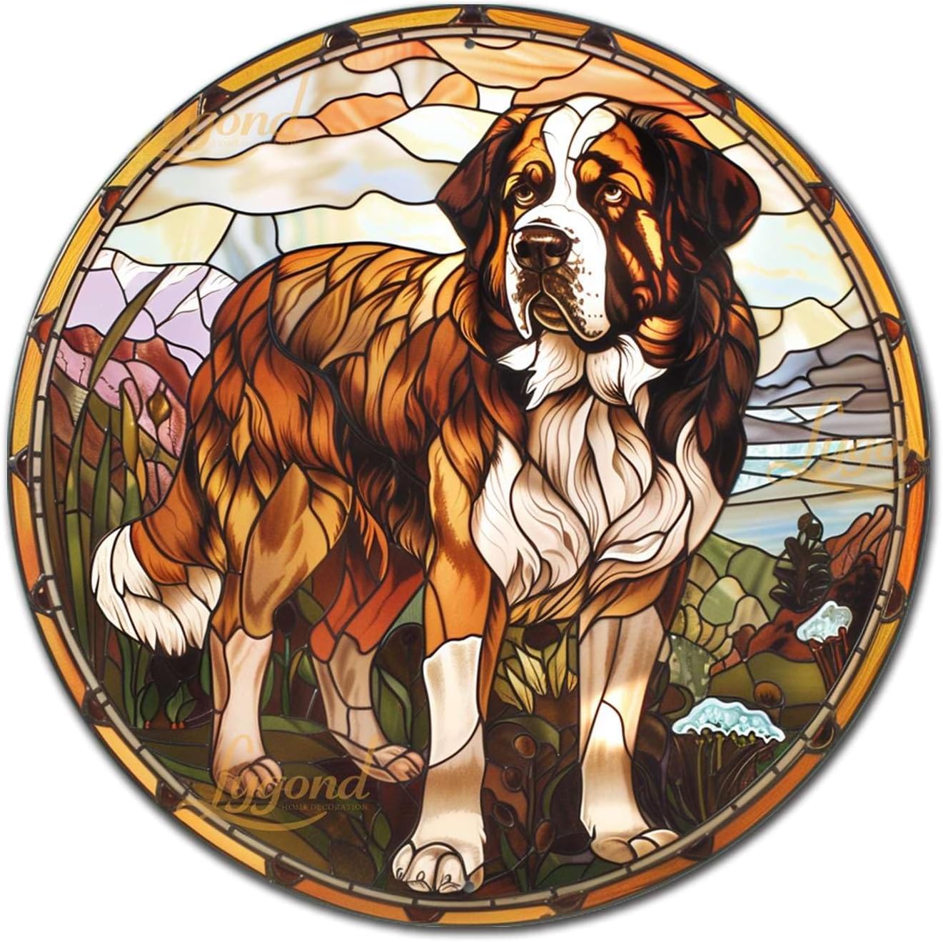St Bernard Dog Metal Sign
