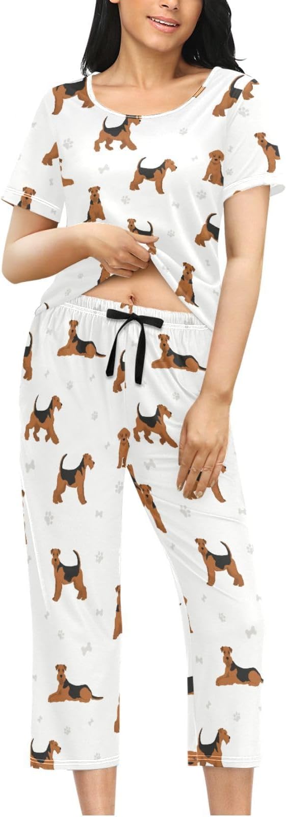 Airedale Terrier Dog Loungewear Pajamas