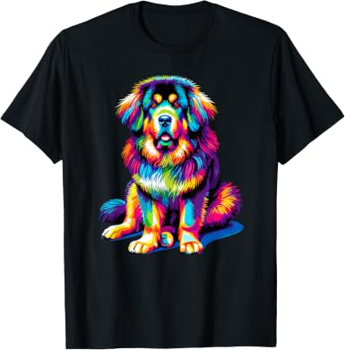 Colorful Tibetan Mastiff T-Shirt