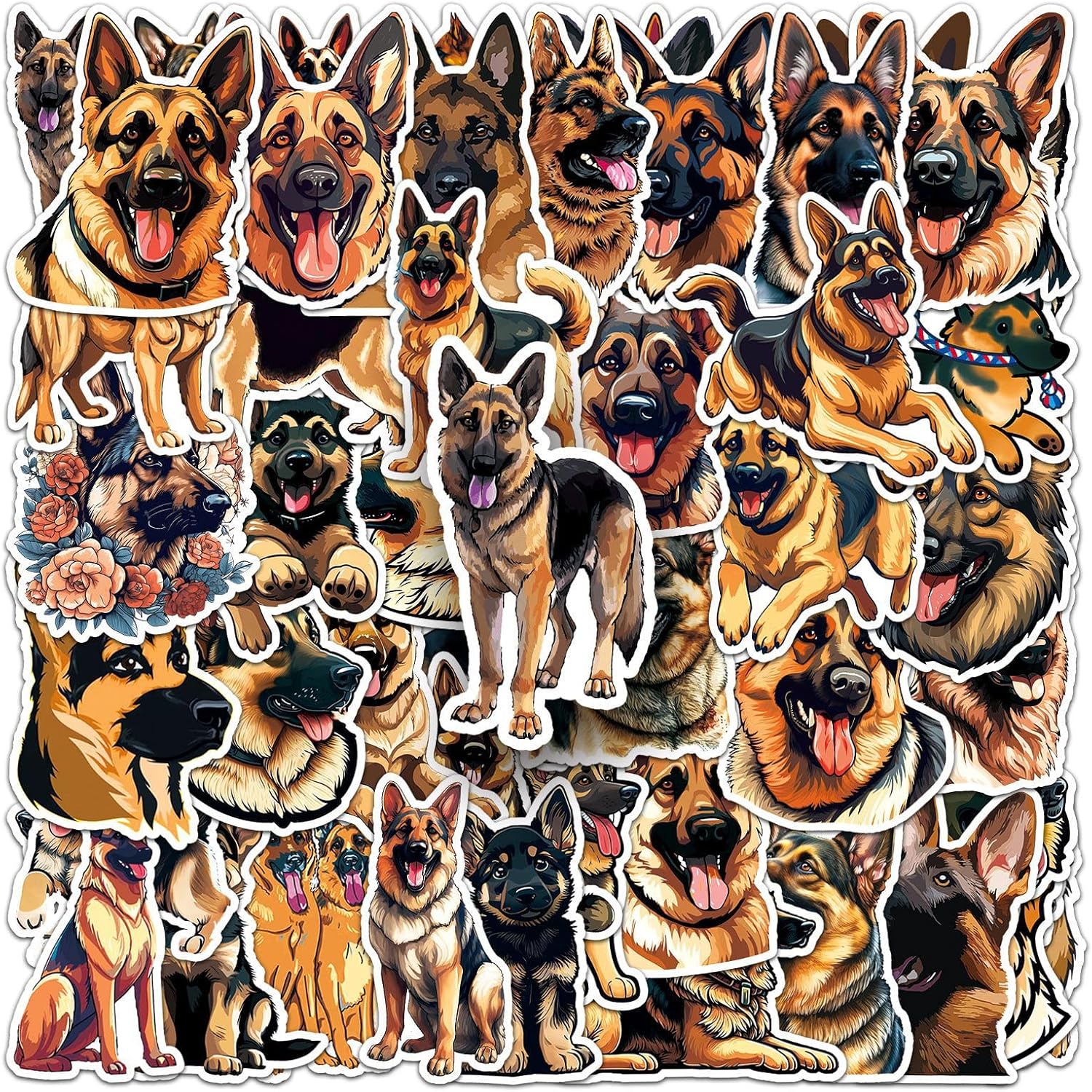 German Shepherd Dog Stickers