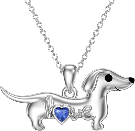 Dachshund Dog Pendant and Necklace