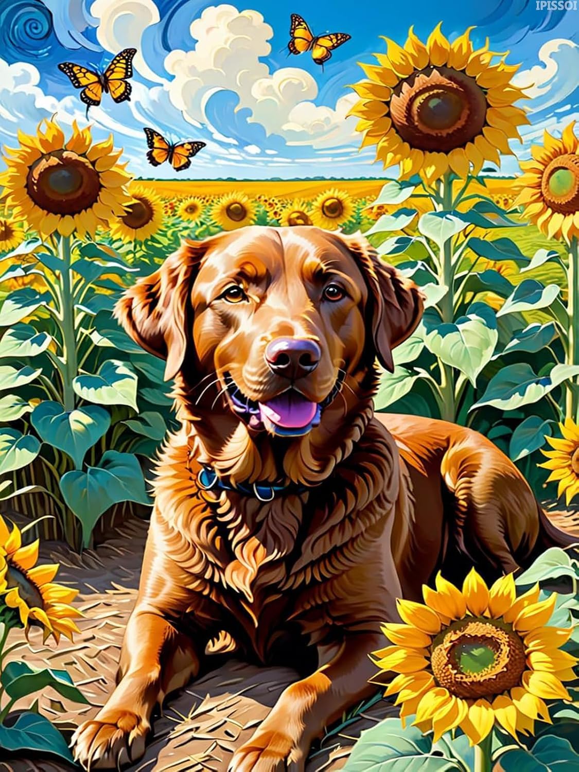 Chesapeake Bay Retriever Dog Diamond Painting Kit