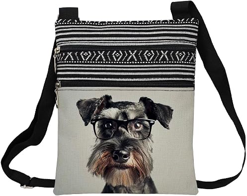 Schnauzer Dog Cross Body Bag