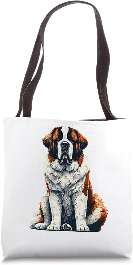 Saint Bernard Dog Tote Bag
